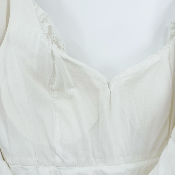 Lilly Pulitzer Emie Babydoll Ruffle Eyelet Dress in White Size 8 - Picture 11 of 14